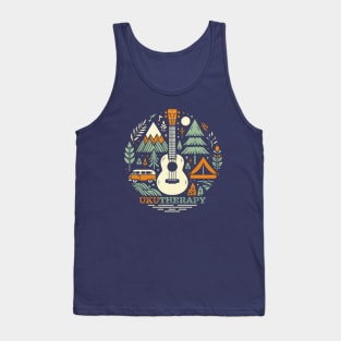 tshirt mug, sticker, print,  Ukutherapy: Ukulele is therapy Tank Top